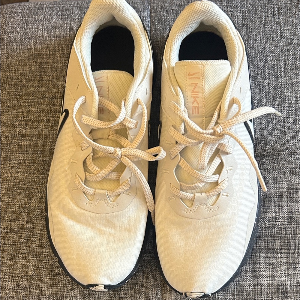 Nike Cream and Black Sneakers